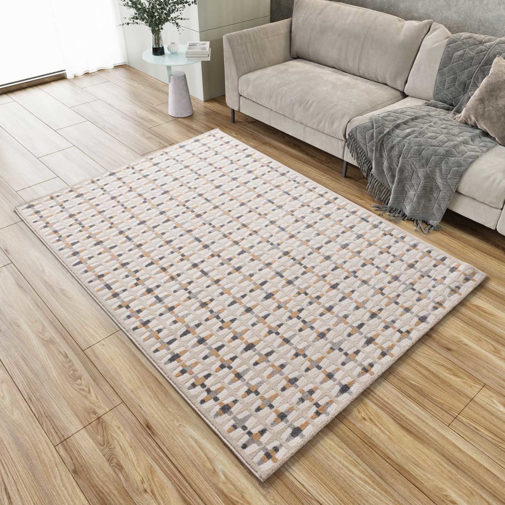 Tapis à relief beige/gris 200x290 cm — vue 3