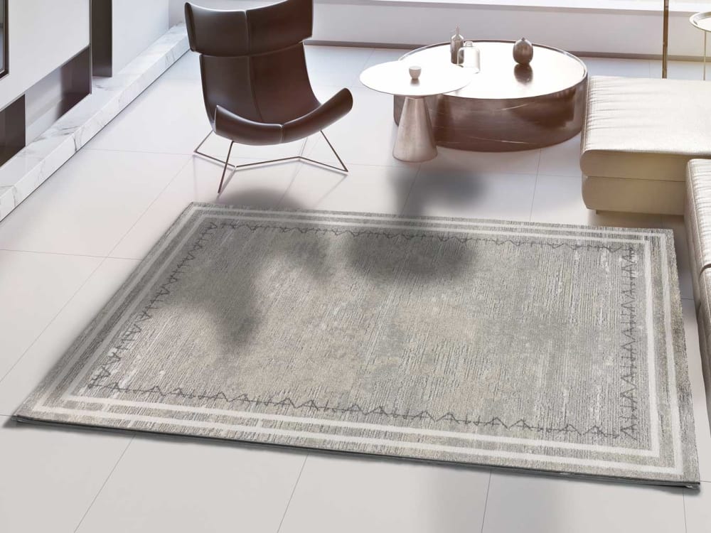 Tapis abstrait gris/beige 200x300 cm — vue 3