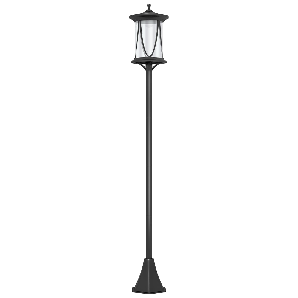 Lampadaire solaire allumage automatique led noir