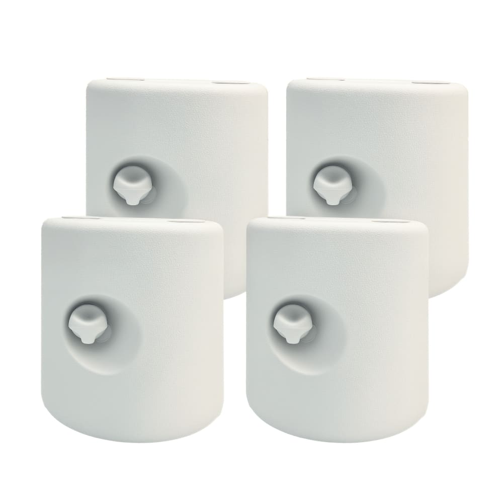 Pieds de tonnelle pop-up lot de 4 hdpe blanc