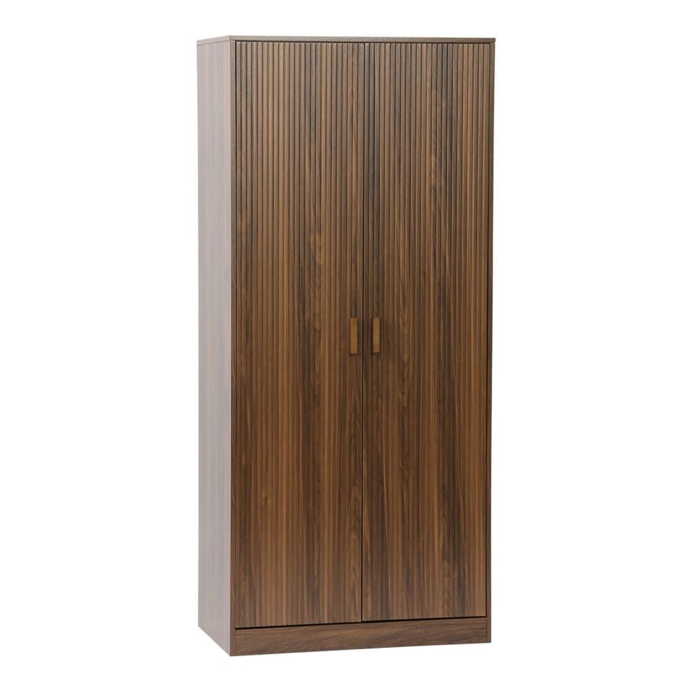 Kleiderschrank, 2 Türen, Kleiderstange und Stauräume