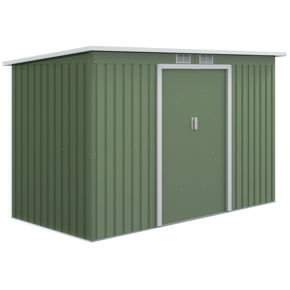 Abri de jardin remise à outils acier galvanisé vert clair
