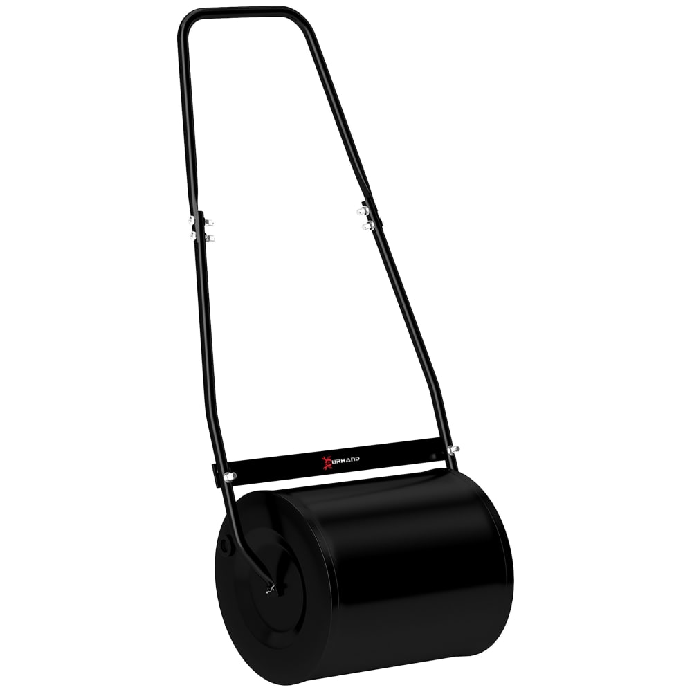Rouleau à gazon max 30 l lestage acier noir
