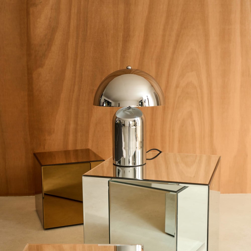 Lampe de table intérieur métal chromé d 25cm — vue 4