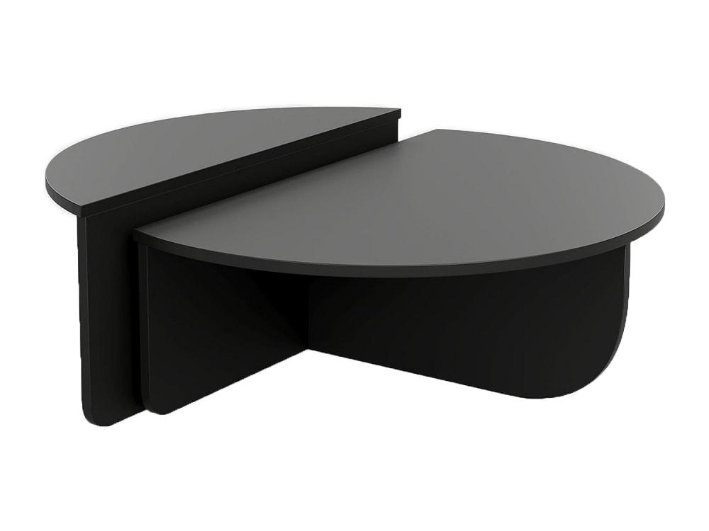 Table basse panneau de particule noir