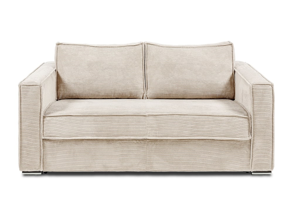 Canapé convertible velours - beige