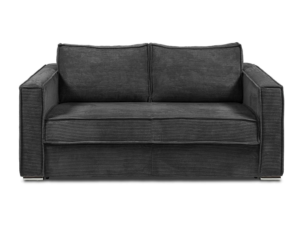 Canapé convertible velours - places anthracite