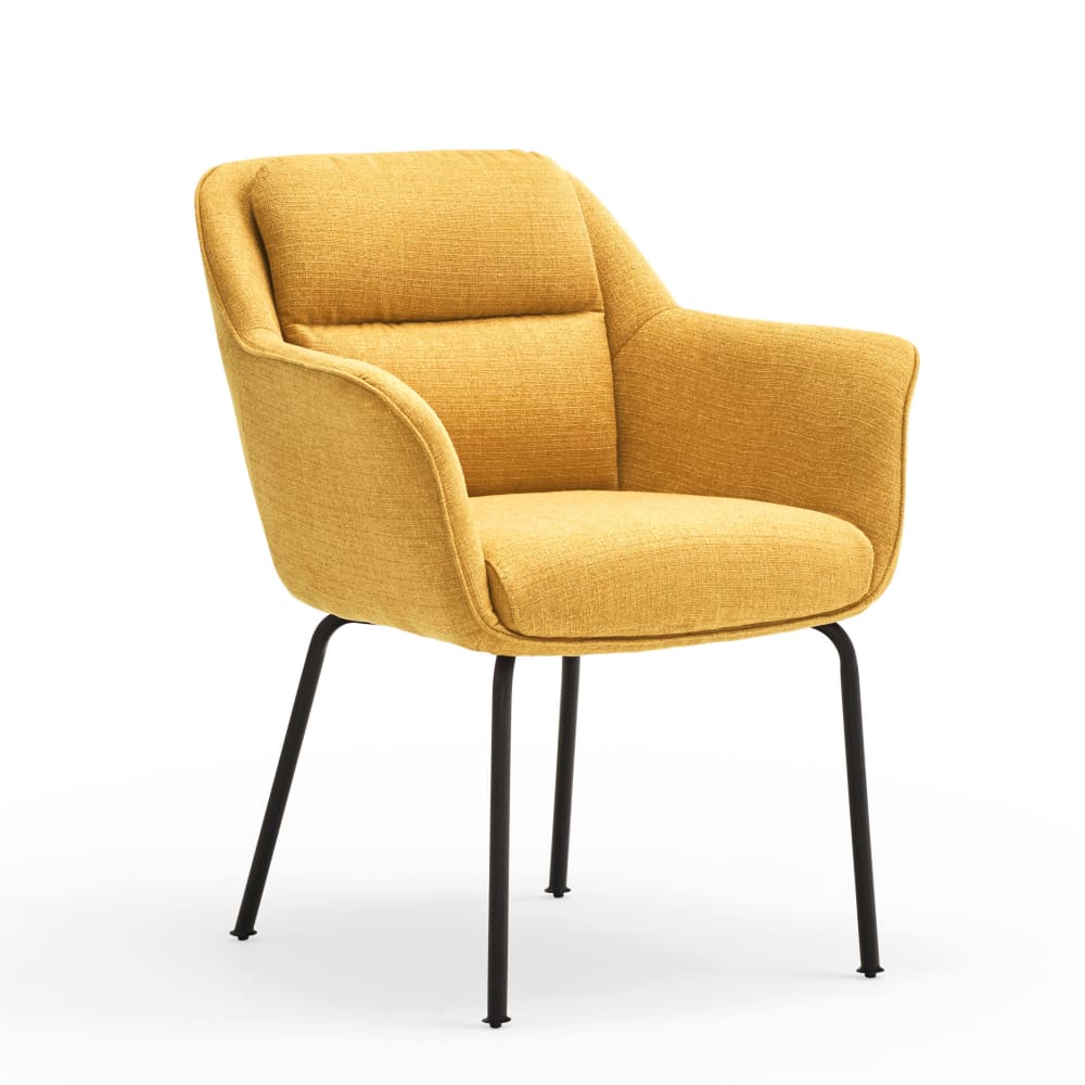Lot de 2 chaises rembourré - pied