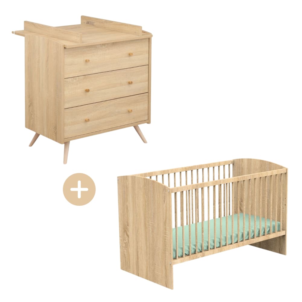 Chambre bébé évolutive, Lit 140x70