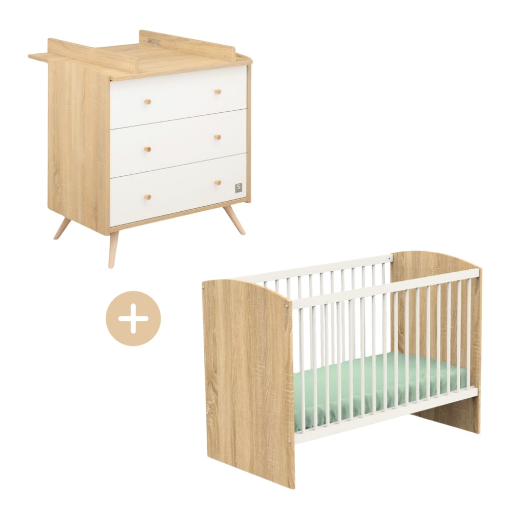 Chambre bébé évolutive, Lit 140x70