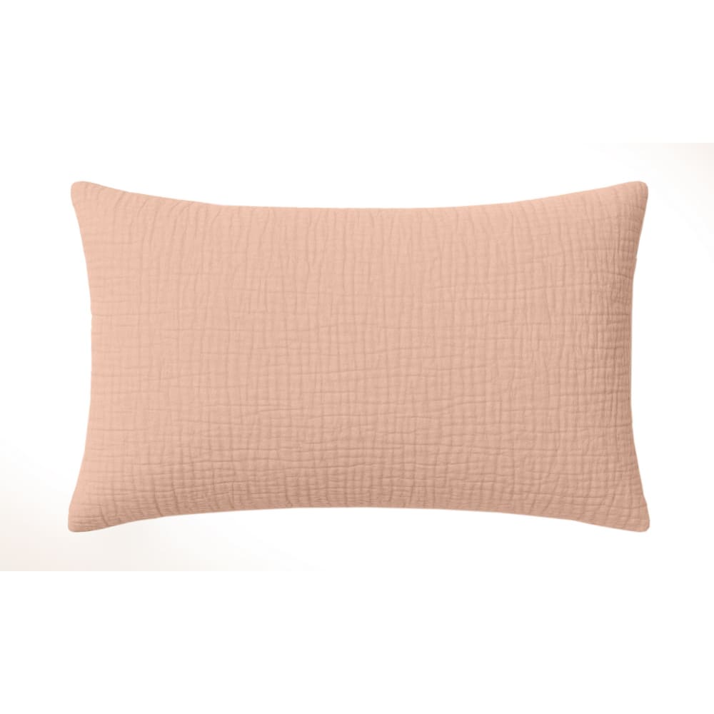 Taie d'oreiller 50x70 cm Gaze de Coton Lavé Rose Lotus