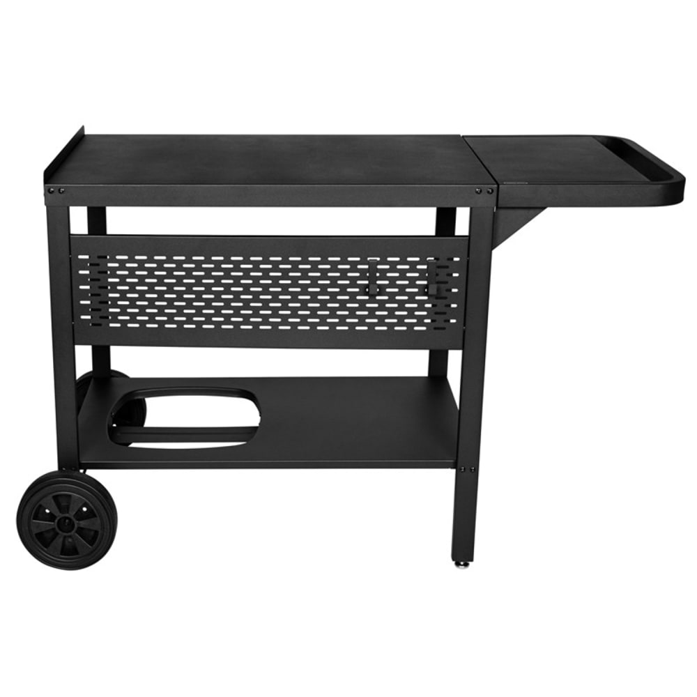 Desserte mobile avec tablette rabattable pour cuisine extérieure