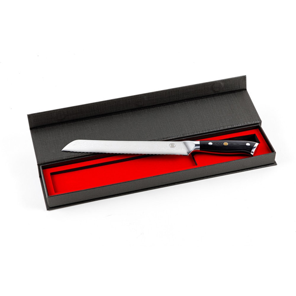 Somagic Brotmesser 9 inch, Signature range Schwarz Stahl