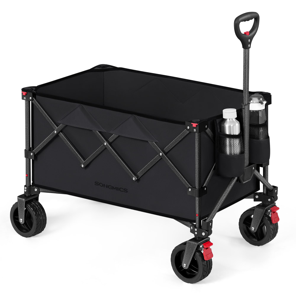 Chariot pliable cupporte Jusqu’à 150 kg avec Poignée noir — Beyit