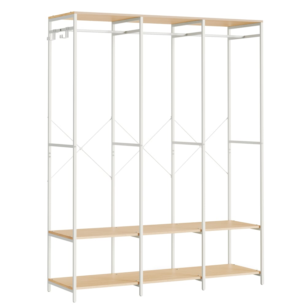 Armoire vêtements pliable avec tringle 40 x 141 x 180 cm beige
