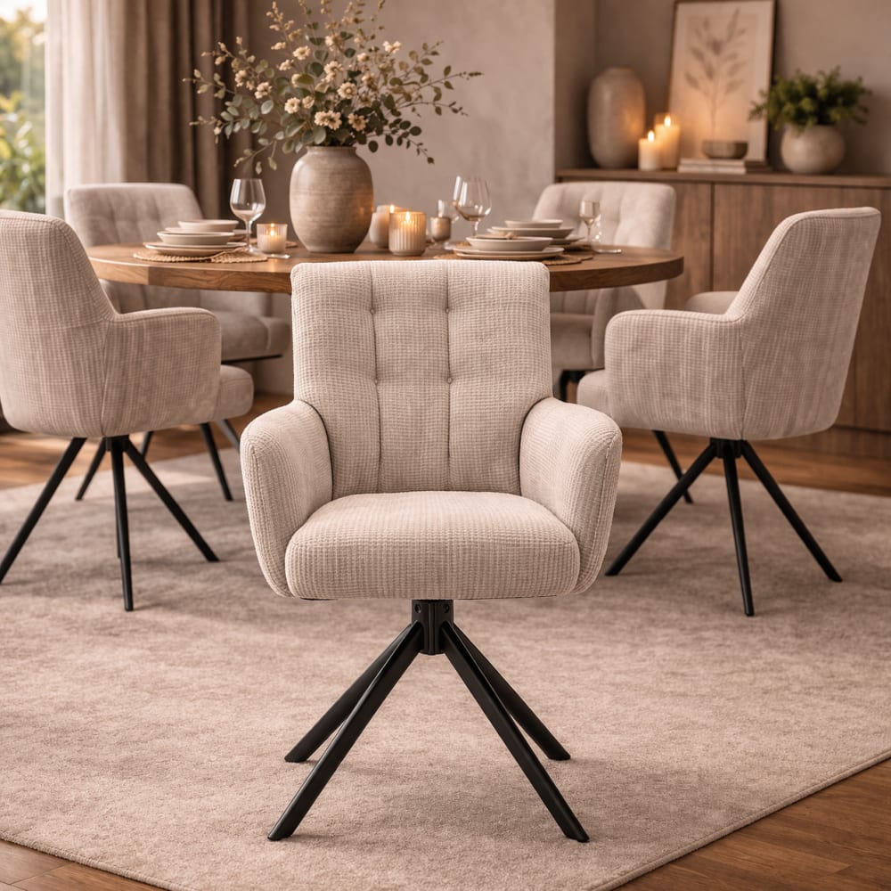 2er-Set Armlehnstühle Nobel, Toffee - Maisons Du Monde