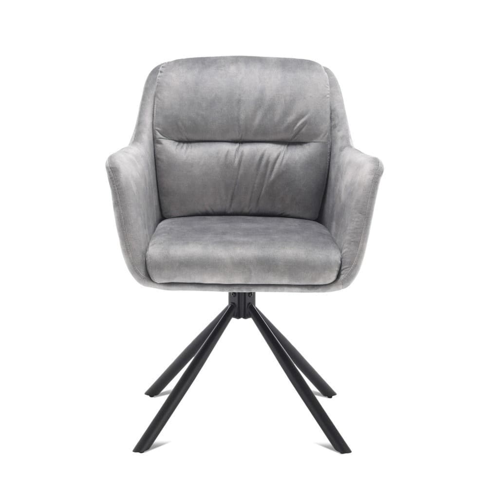 2er-Set Armlehnstühle Talas, Silbergrau - Maisons Du Monde
