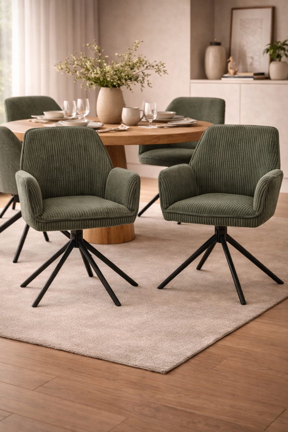 2er-Set Armlehnstühle Noah Hyper, Dunkelgrün - Maisons Du Monde