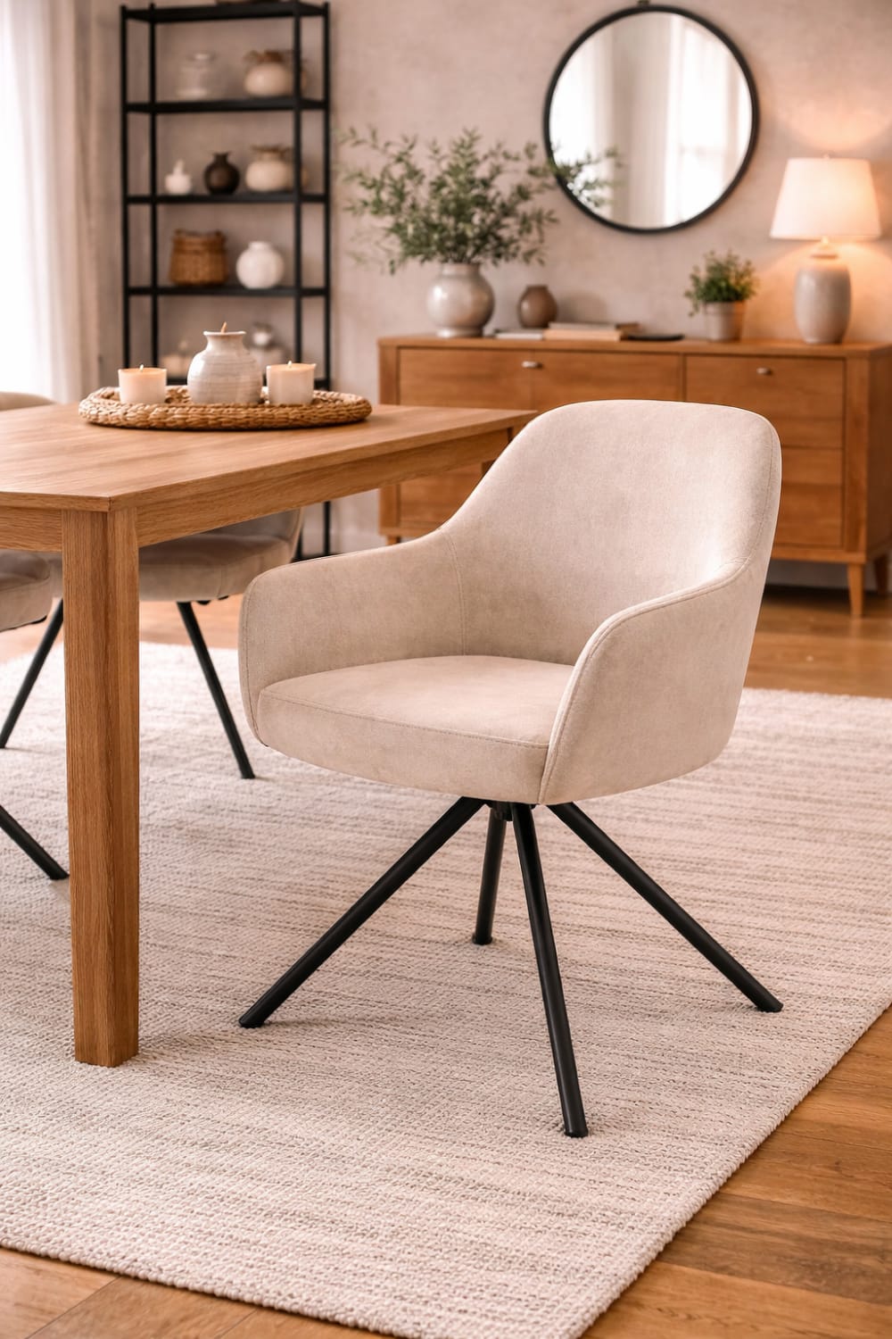 2er-Set Armlehnenstühle Noah, Austernfarben - Maisons Du Monde