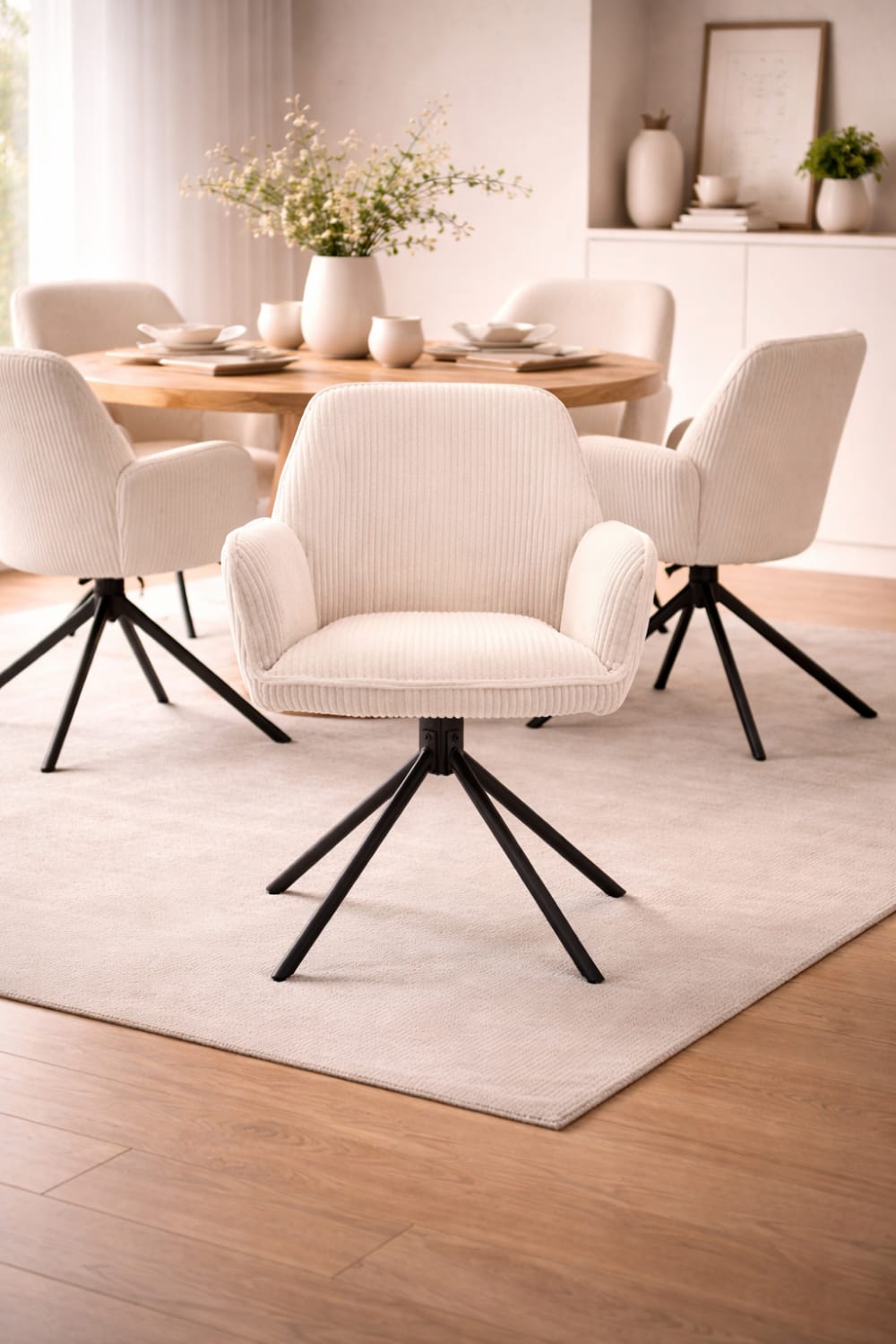 2er-Set Armlehnstühle Noah Hyper, Taupe - Maisons Du Monde