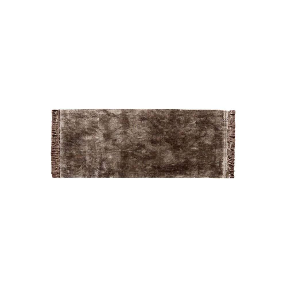 Nordal Teppich mit Fransen 200*75cm, Braun/Grau Braun Naturfasern