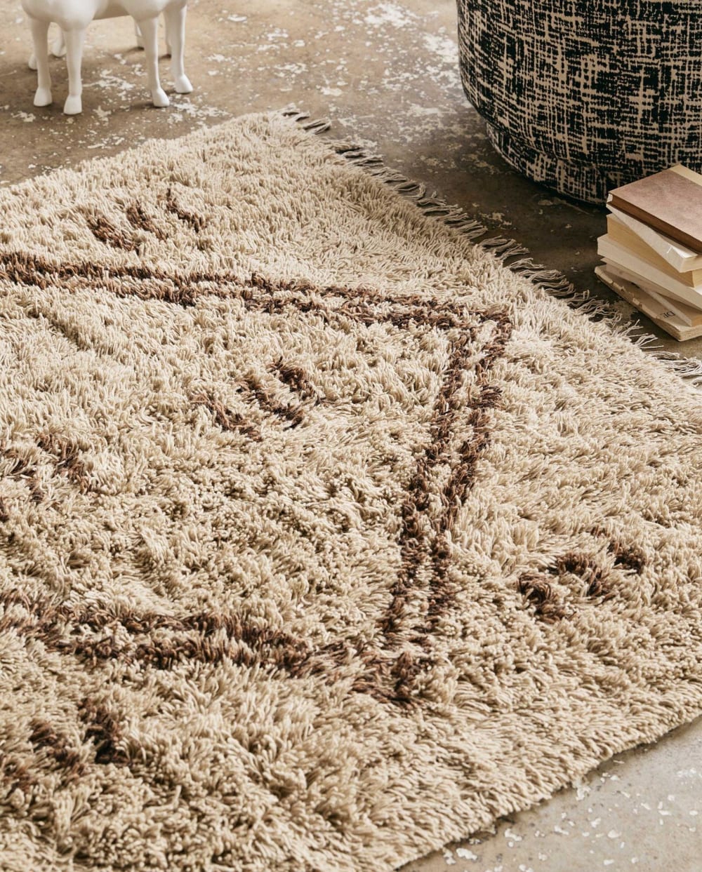Teppich LEAH 240*160cm handgefertigt – natur - Maisons Du Monde