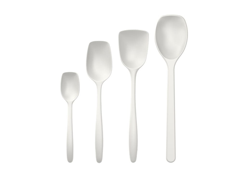 Ensemble de 4 cuillères blanc