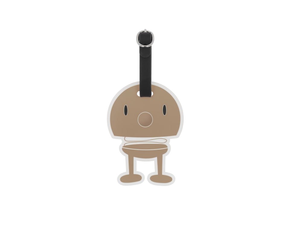 Étiquette de bagage bumble chocolat