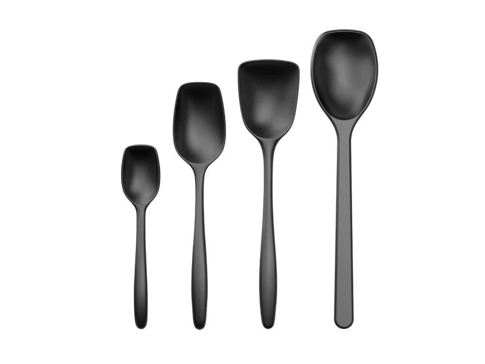Ensemble de 4 cuillères noir de carbone Ensemble de 4 cuillères noir de carbone