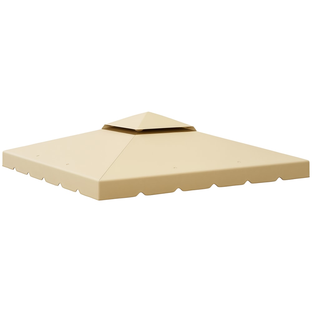 Toile de rechange pavillon tonnelle 3x3m tissu polyester beige