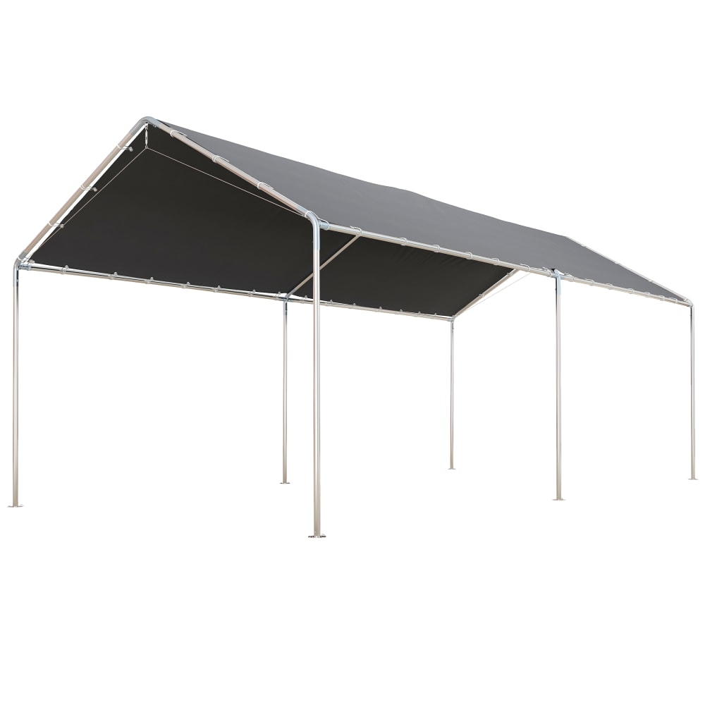 Carport 6x3m acier galvanisé - haute