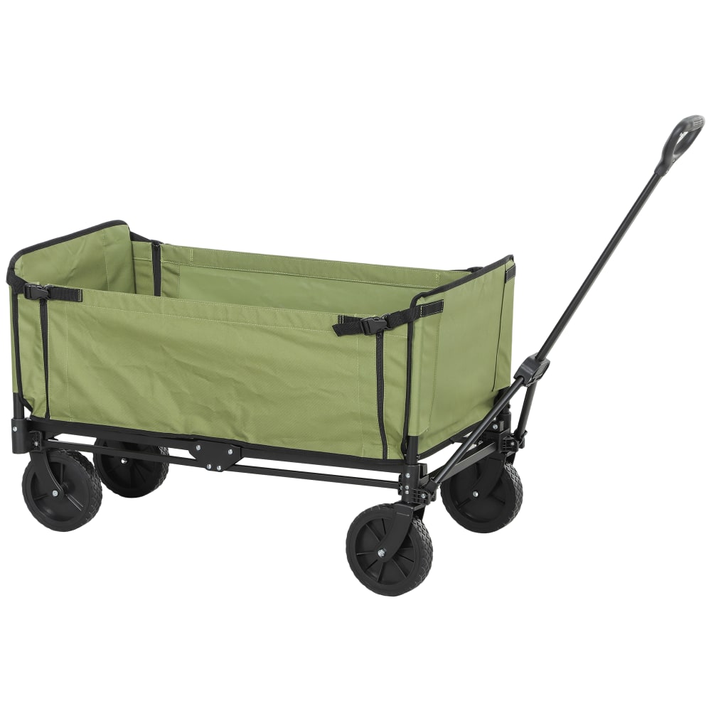 Chariot pliable 130l acier noir