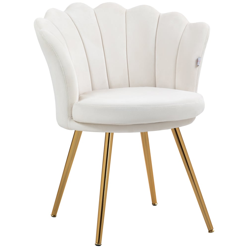 fauteuil coquillage pieds