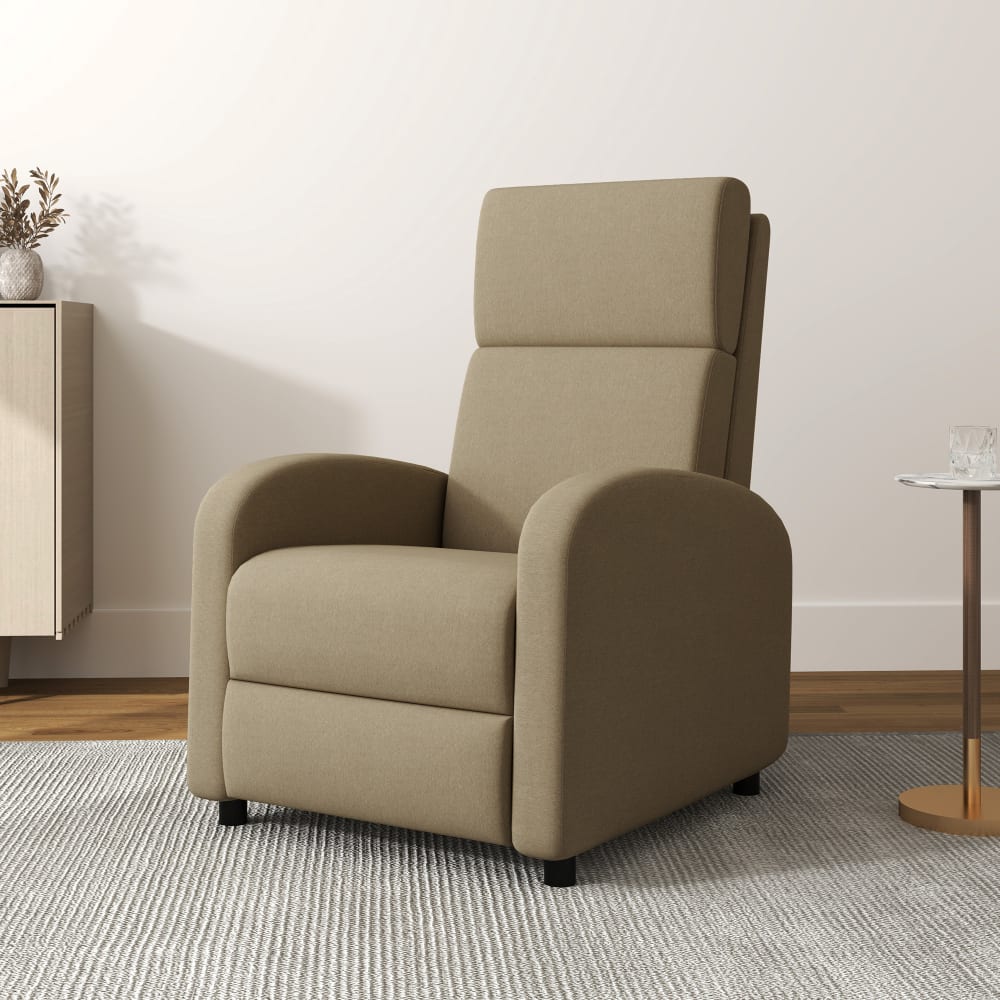Fauteuil relax inclinable tissu beige