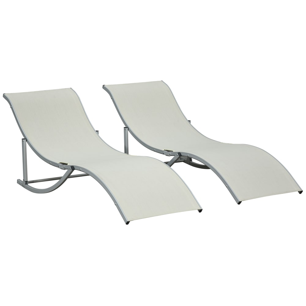 Bains de soleil pliables - aluminium