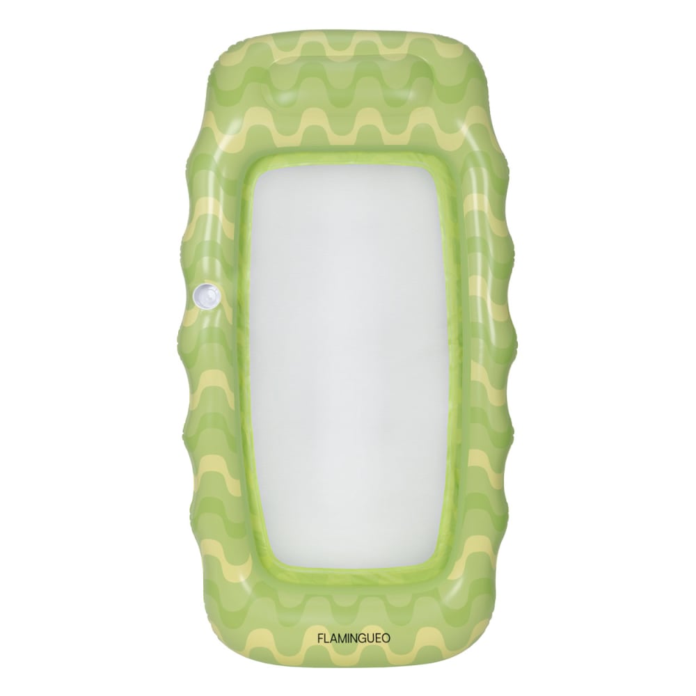 Flamingueo Schwimmmatratze PVC Grün style modern Grün Pvc - Polyvinlychlorid