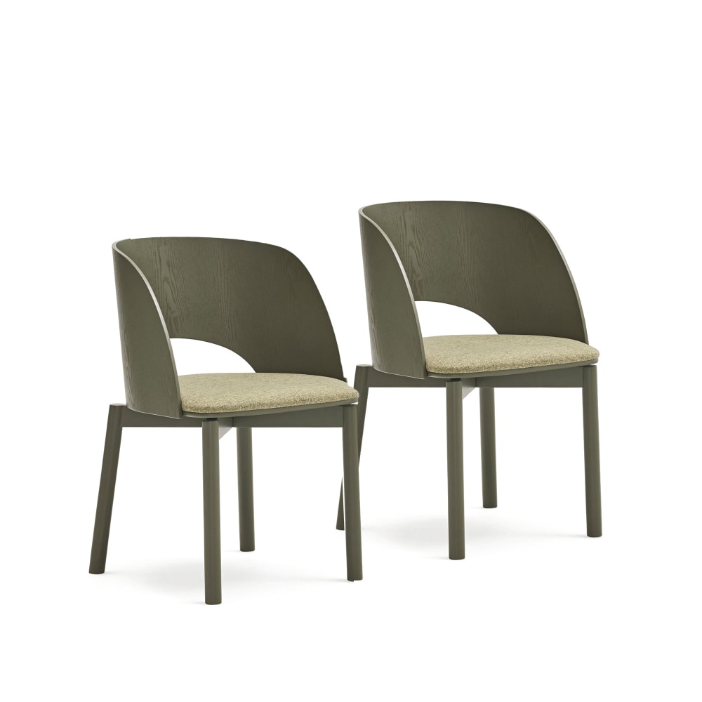 Lot de 2 chaises en contreplaqué