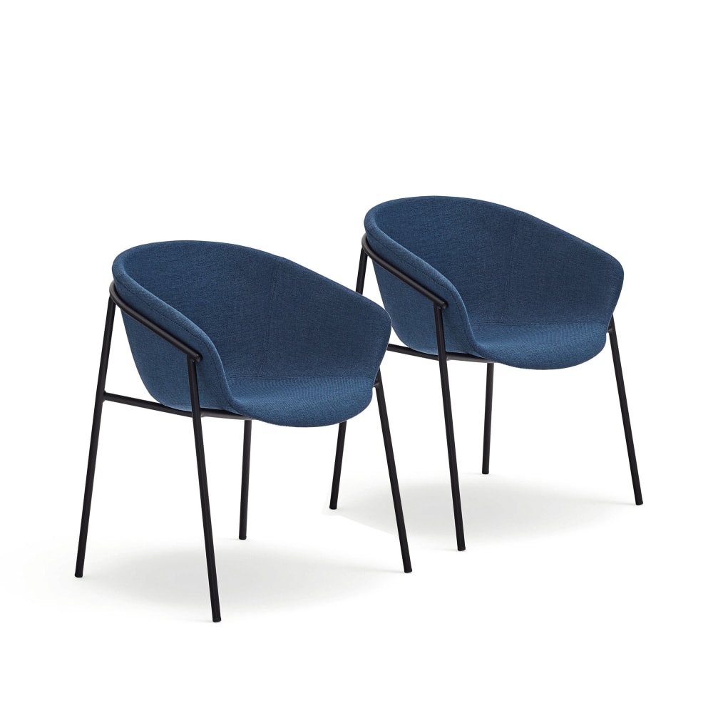 Lot de 2 chaises rembourrées
