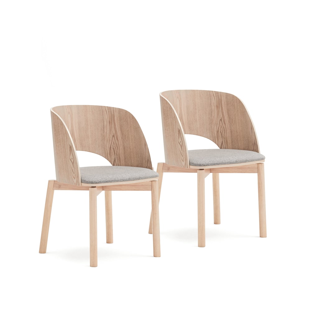 Lot de 2 chaises en contreplaqué
