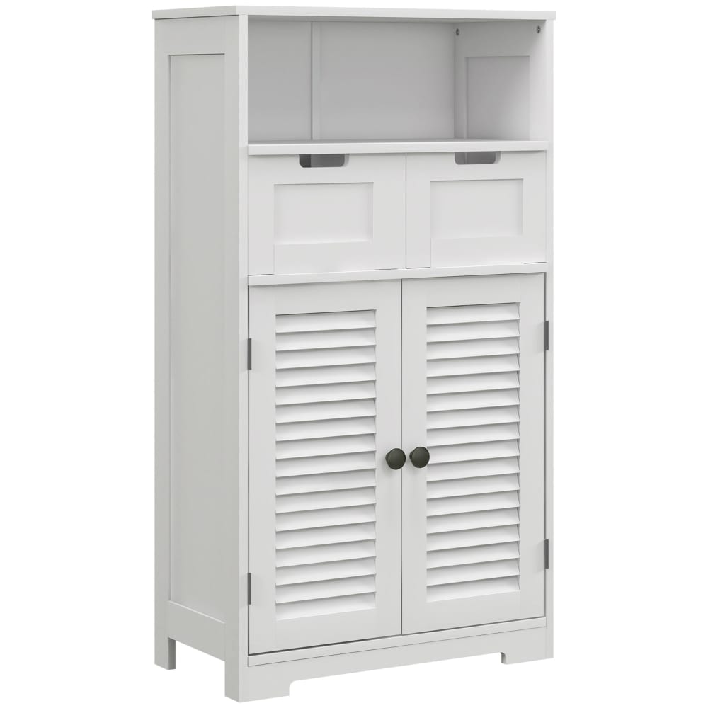 Kleankin Badezimmerschrank 2-türig weiß - Spanplatte