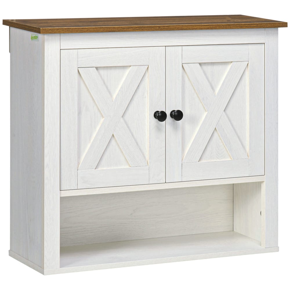 Armoire murale meuble haut salle de bain blanc