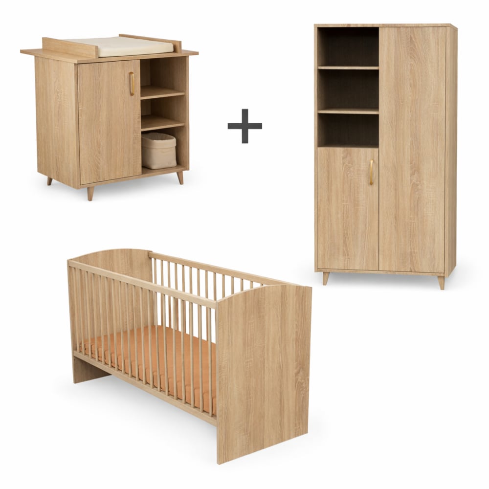 Chambre bébé complète: lit 120x60, commode