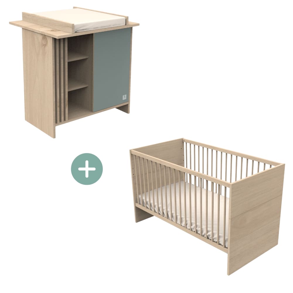 Chambre bébé évolutive, Lit 140x70 évolutif