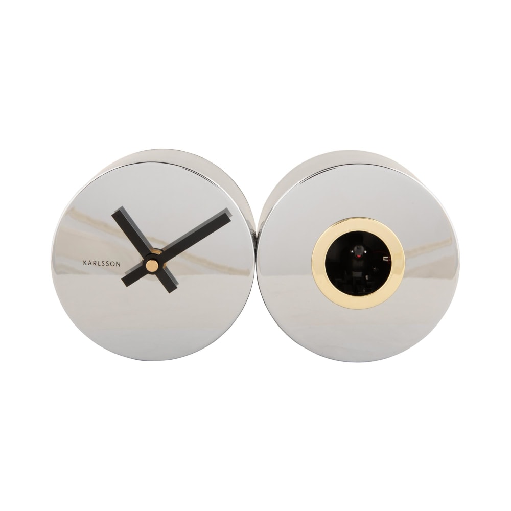 horloge murale acier