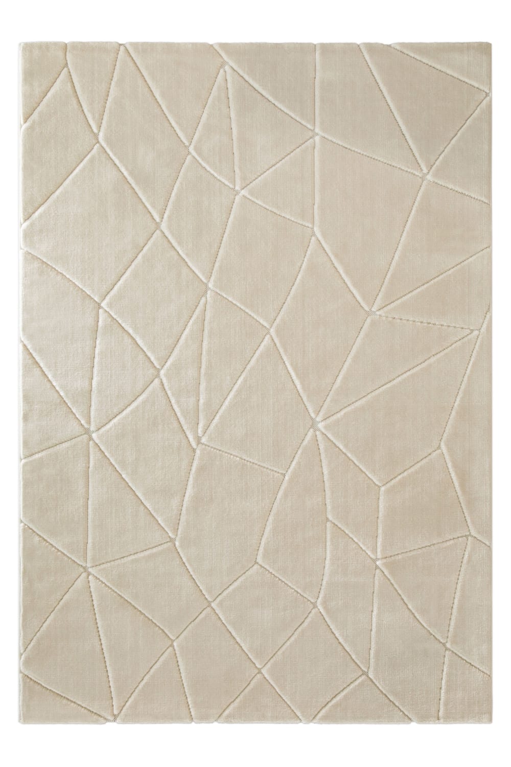Tapis à relief effet - beige sable