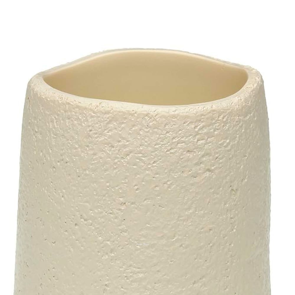 Porte brosse à dents en résine beige 7.5x7.5x10.5cm — vue 3