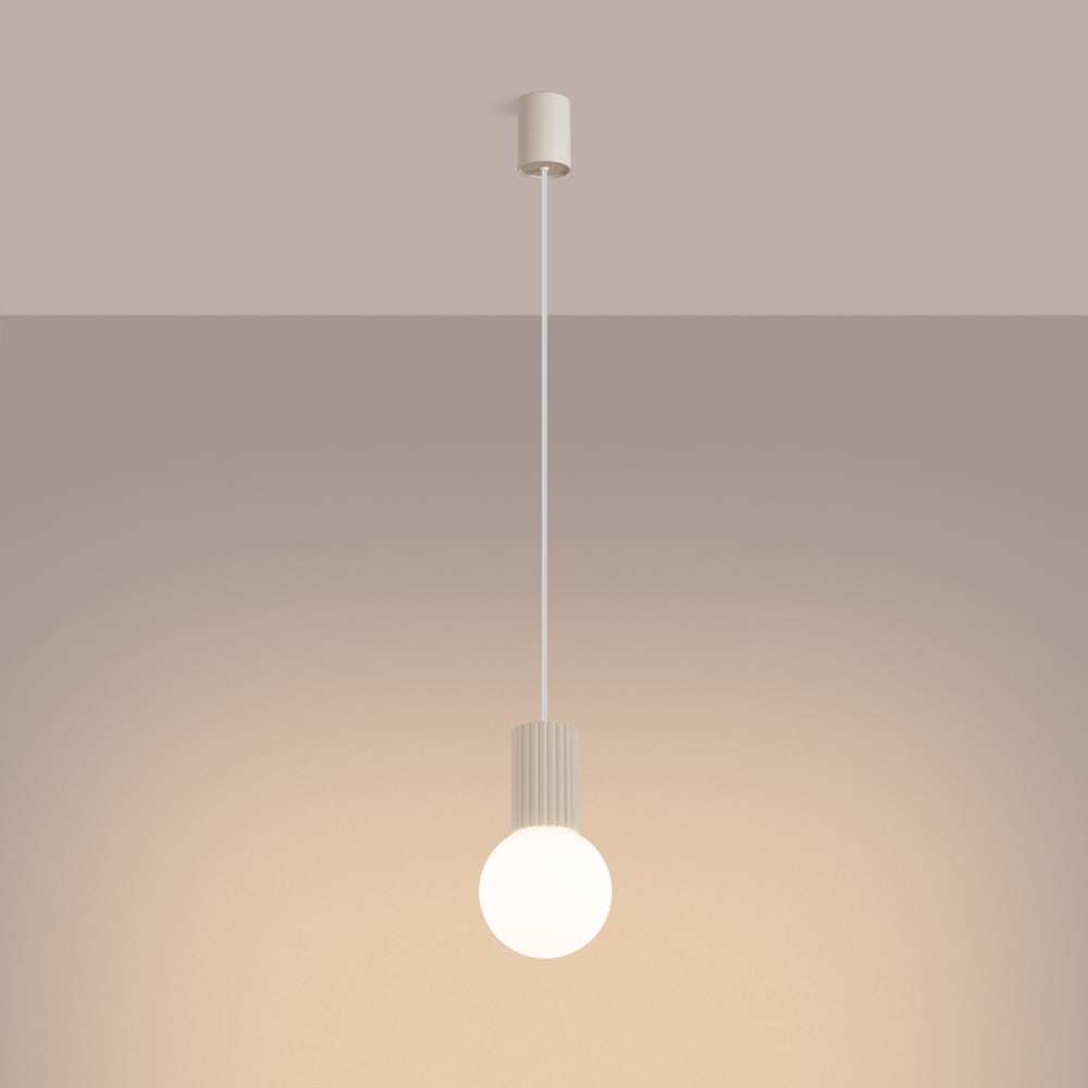 Suspension Aluminium Beige G9 1 Halo — vue 4
