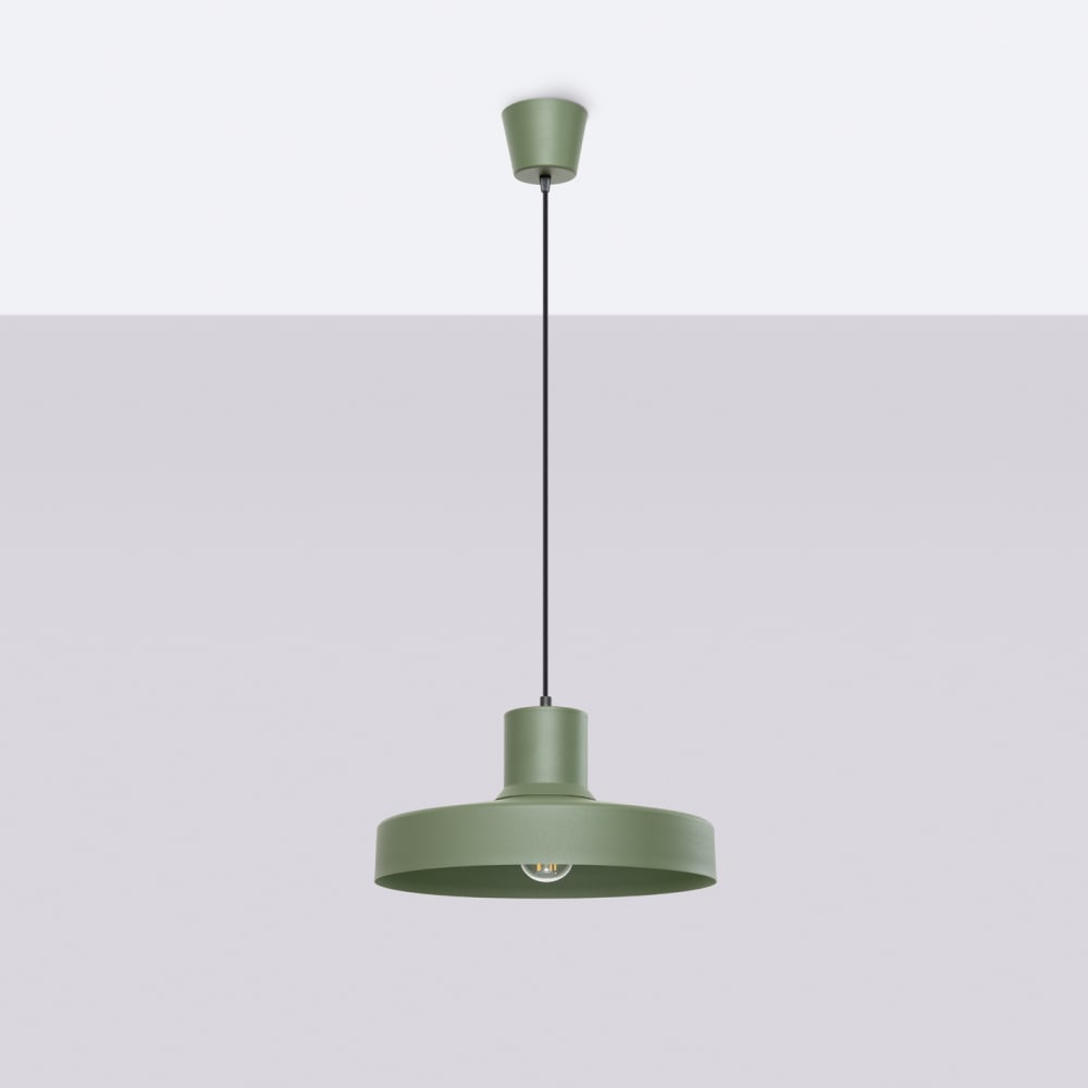 Pendelleuchte aus Stahl in olivgrün - Maisons Du Monde