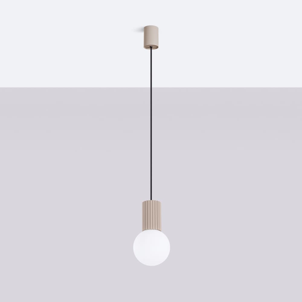 Suspension Aluminium Taupe G9 1 Halo — vue 3