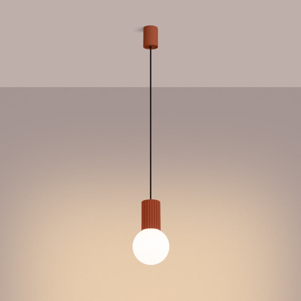 Suspension Aluminium Ocre Rouge G9 1 Halo — vue 4